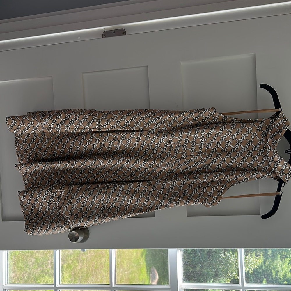 Jessica Simpson Tan and Black Mini Dress